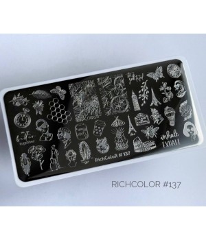 P125 Пластина для стемпінгу RC-137